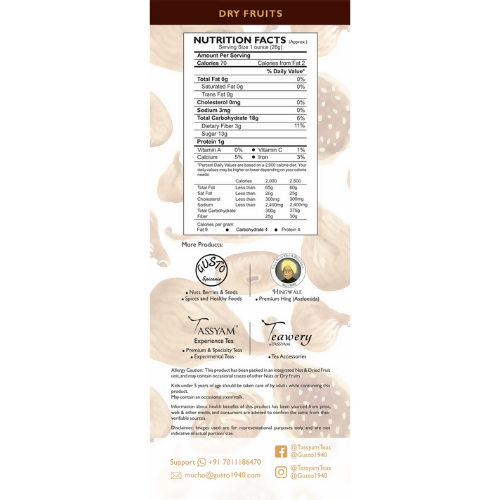 Tassyam Organics Premium Dried Figs - Box - Distacart