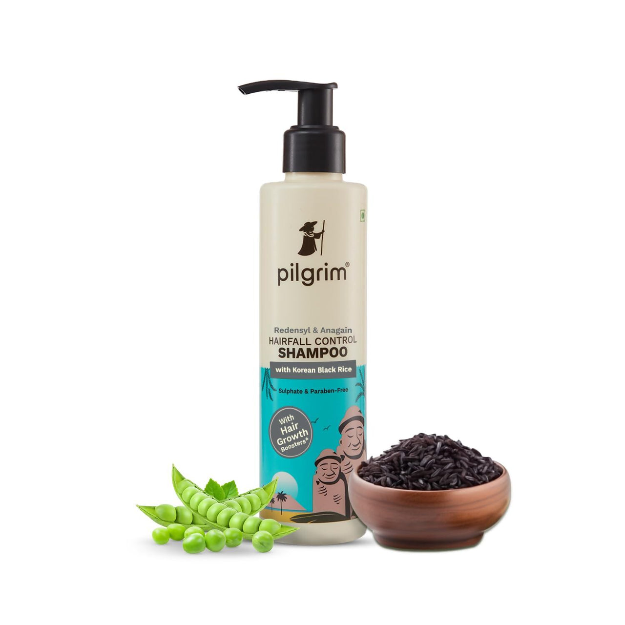 Pilgrim Redensyl & Anagain Hairfall Control Shampoo with Korean Black Rice - Distacart