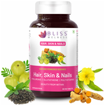 Thumbnail for bliss welness hair skin nails veg tablet