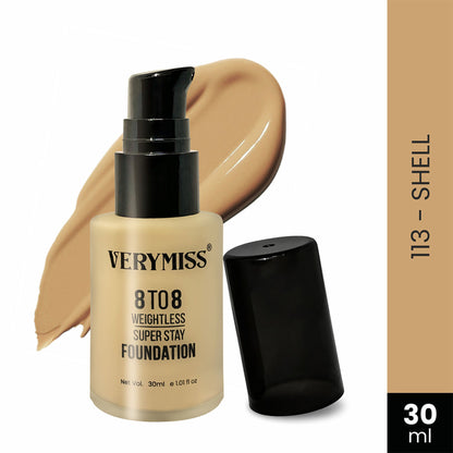 VERYMISS 8 To 8 Weightless Super Stay Foundation - 113 Shell - Distacart