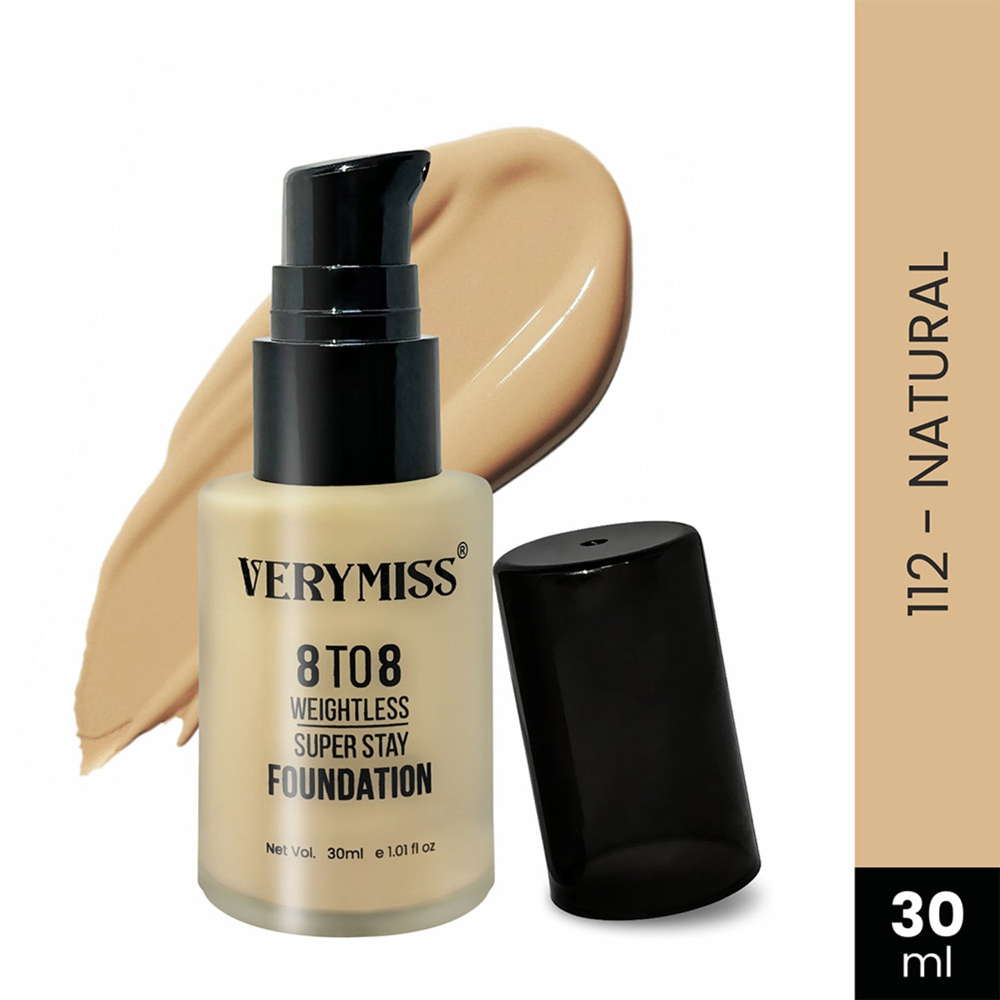 VERYMISS 8 To 8 Weightless Super Stay Foundation - 112 Natural - Distacart