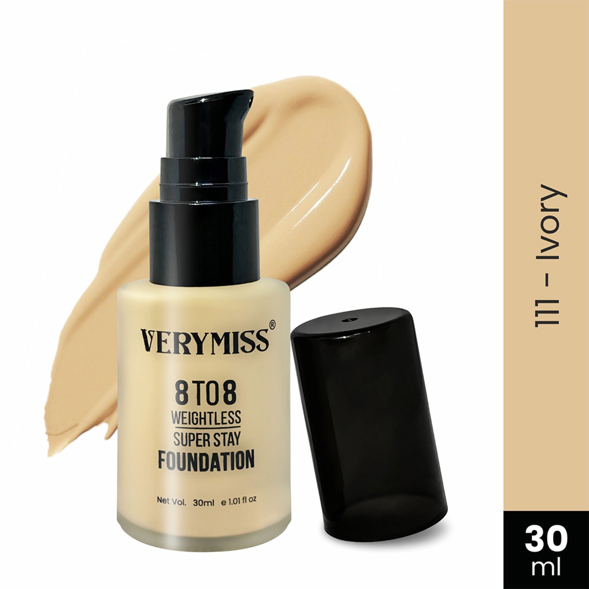 VERYMISS 8 To 8 Weightless Super Stay Foundation - 111 Ivory - Distacart