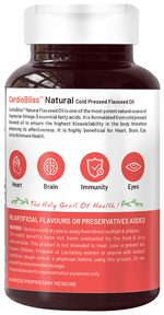 Thumbnail for bliss welness flaxseed oil high potency omega 3 softgel capsule 60 each