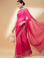 Thumbnail for Anouk Printed Bandhani Saree - Distacart