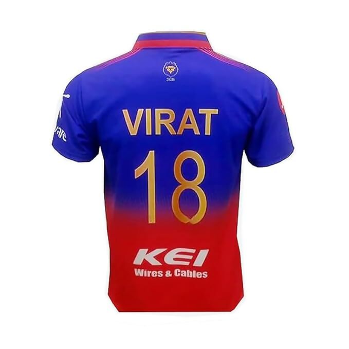 Virat 18 Bangalore Cricket Official Jersey - Distacart