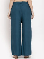 Thumbnail for TAG 7 Women Pack Of 2 Solid Straight Palazzos