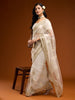 kasee Floral Embroidered Net Saree - Distacart