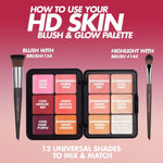 Thumbnail for MAKE UP FOR EVER HD Skin Blush & Glow Palet - Distacart