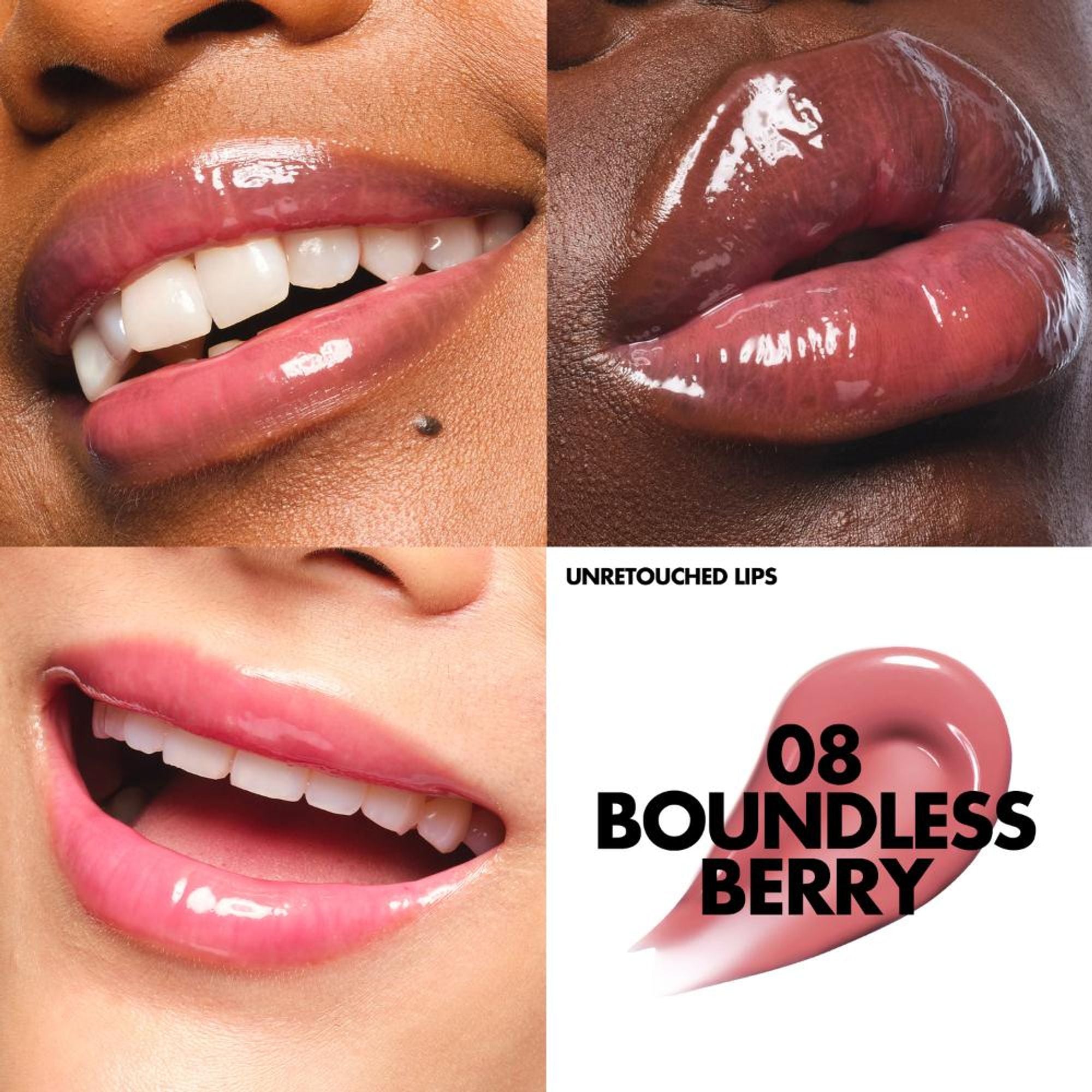 MAKE UP FOR EVER Super Boost Lip Gloss - 08 Boundless Berry - Distacart