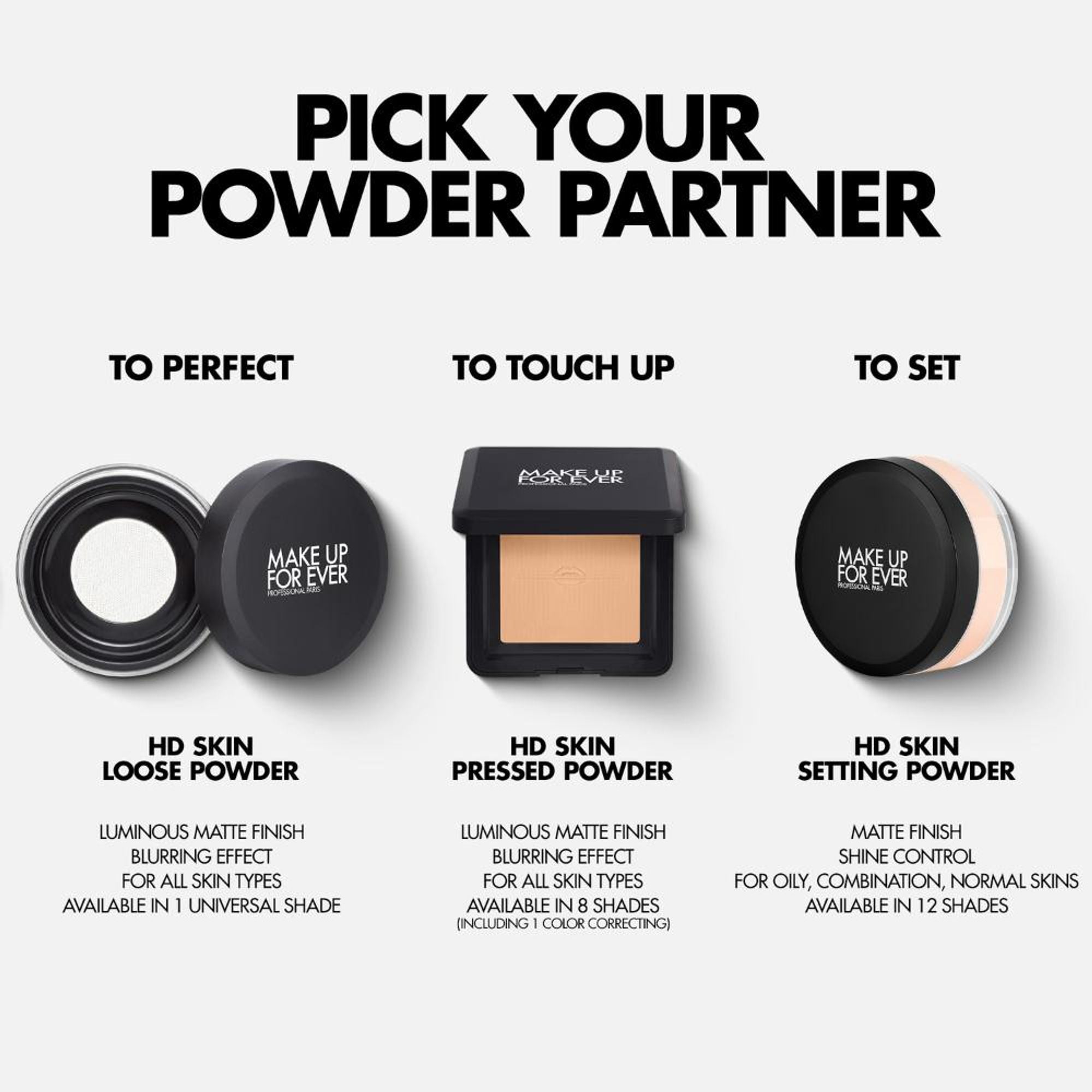 MAKE UP FOR EVER Hd Skin Pressed Powder - 2.1 Medium - Distacart