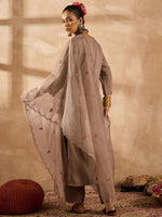 Thumbnail for Indo Era Women Ethnic Motifs Embroidered Regular Thread Work Kurta with Trousers & With Dupatta