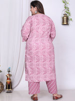 Thumbnail for Swasti Floral Printed Regular Sequinned Pure Cotton Kurta with Trousers & Dupatta - Distacart
