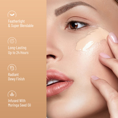 Swiss Beauty Studio Finish Full Coverage Foundation - Ivory Rose - Distacart