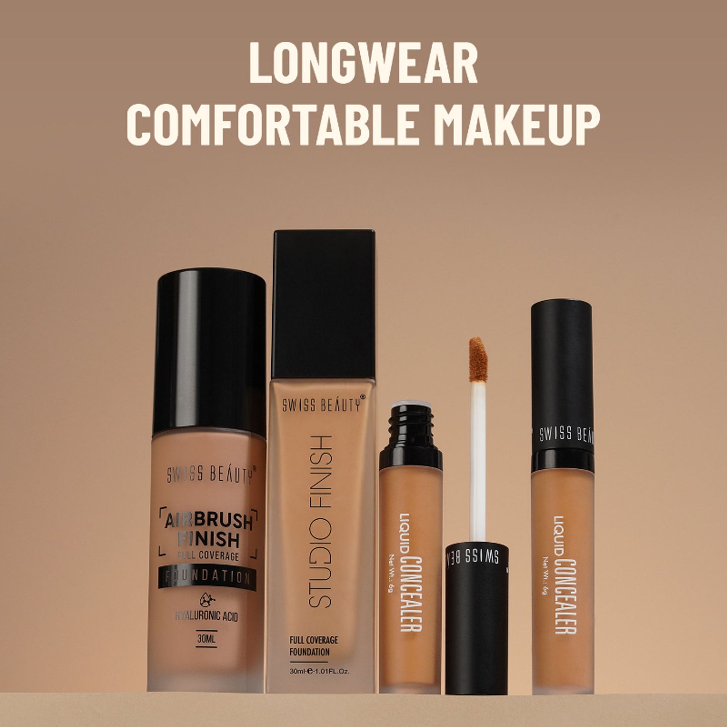 Swiss Beauty Studio Finish Full Coverage Foundation - Ivory Rose - Distacart
