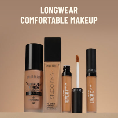 Swiss Beauty Studio Finish Full Coverage Foundation - Ivory Fair - Distacart