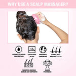 Thumbnail for Nykaa Naturals Scalp Massager Brush For Blood Circulation & Natural Hair Growth - Pink - Distacart