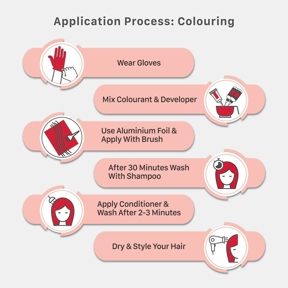 Streax Hair Color Highlighting Kit - Latte Brown - Distacart
