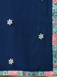 Thumbnail for Kalini Floral Printed Anarkali Kurta With Trousers & Dupatta - Distacart