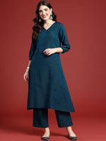 Thumbnail for Anouk Panelled Kurta with Trousers
