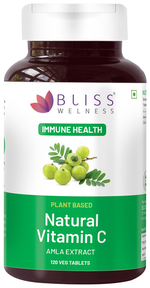 Thumbnail for bliss welness immune health natural vitamin c amla extract veg tablet
