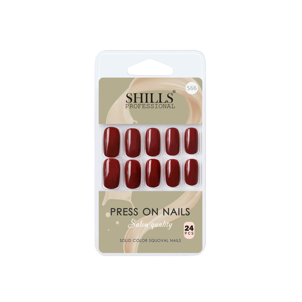 shills professional reusable press on nails square spn566