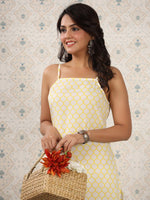 Thumbnail for Ode by House of Pataudi Geometric Printed Pure Cotton Kurta - Distacart