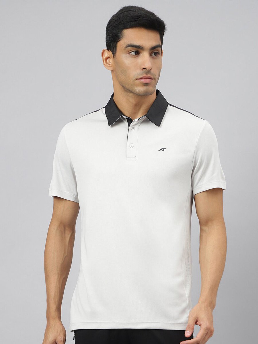 Alcis Men Train-Tech Anti-Static Slim-Fit Training Polo T-Shirt - Distacart