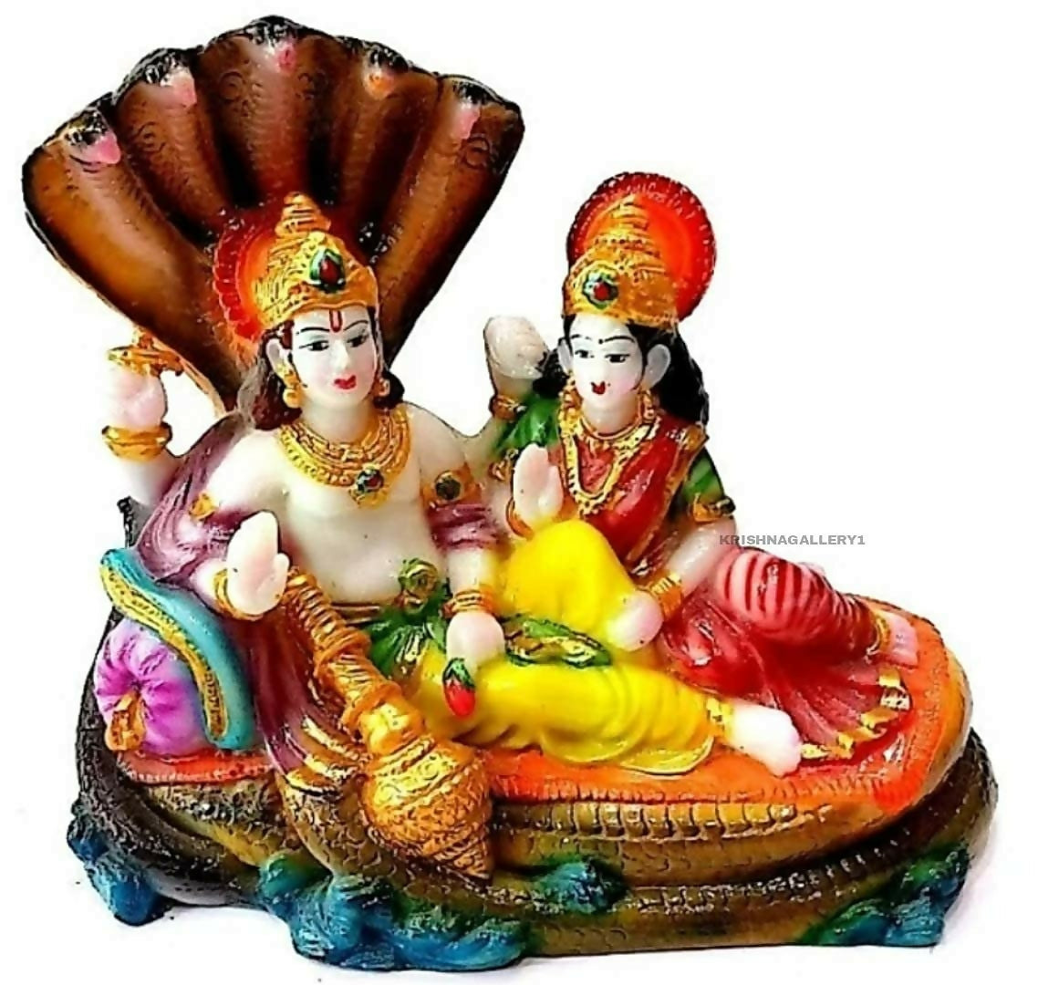 Krishnagallery1 Lord Vishnu Laxmi Murti Statue - Distacart