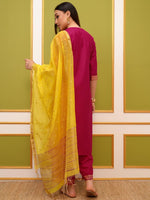 Thumbnail for Vishudh Women Ethnic Motifs Printed Regular Kurta with Palazzos & With Dupatta