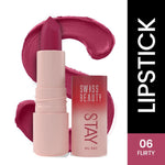 Thumbnail for Swiss Beauty Stay All Day Lipstick - 06 Flirty