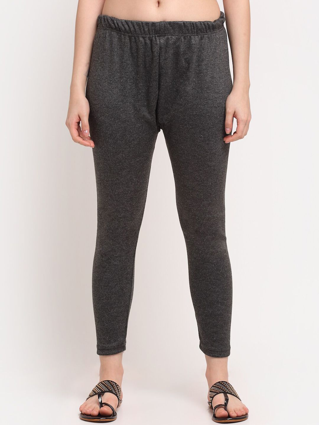 TAG 7 Women Grey Ankle-Length Leggings - Distacart