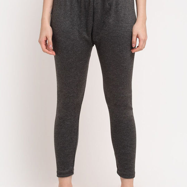 TAG 7 Women Grey Ankle-Length Leggings - Distacart