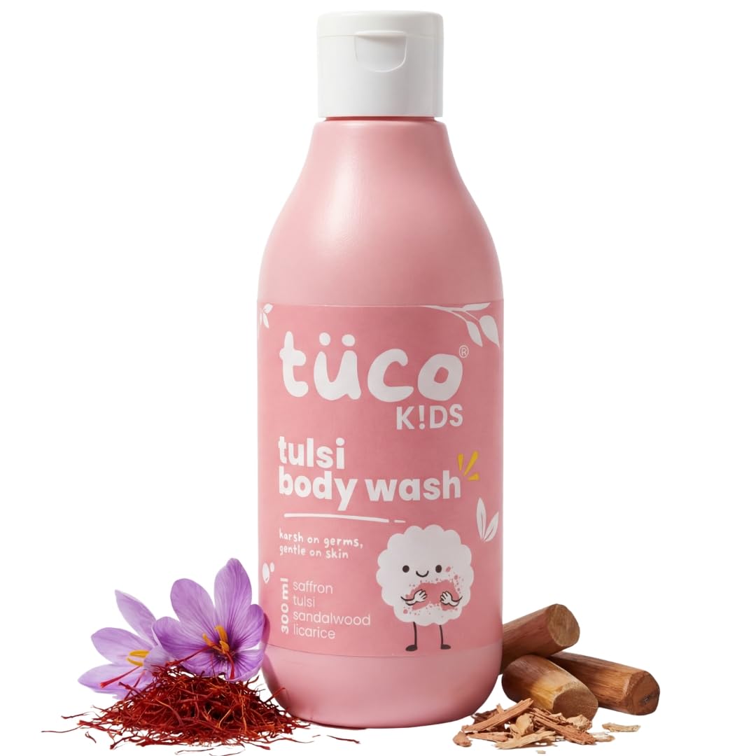 TuCo Intelligent Kids Grime Master Shower Gel With Tulsi, Saffron & Sandalwood - Dista