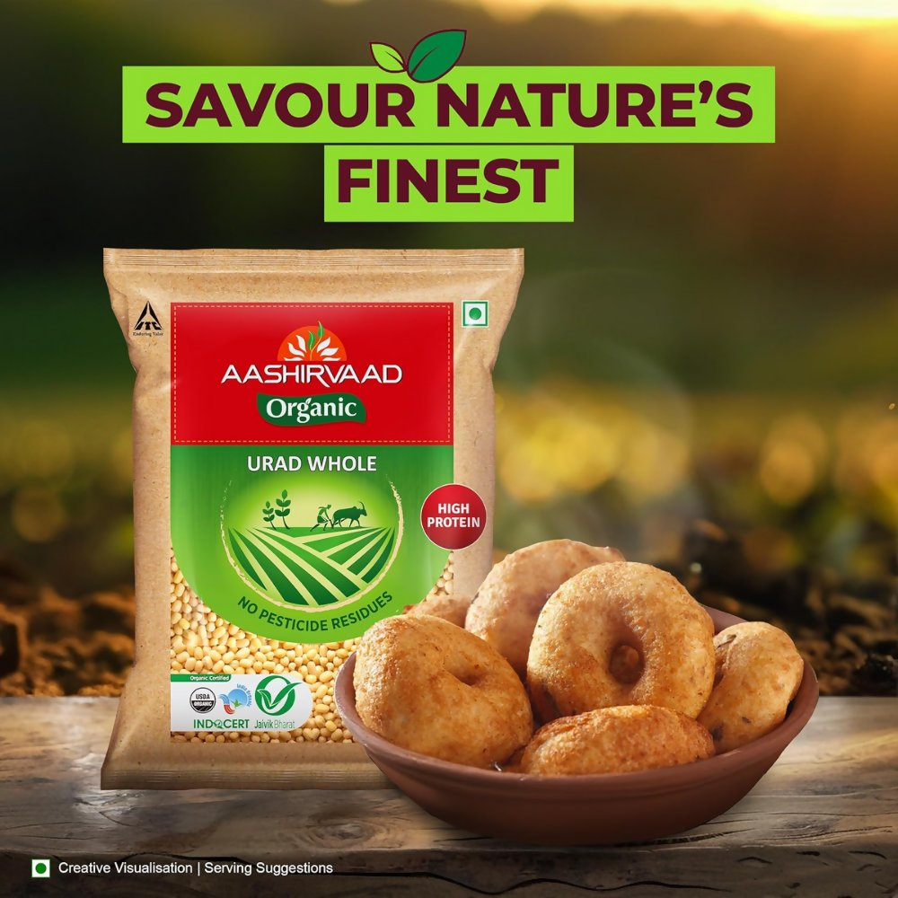 Aashirvaad Organic Urad Dal (Whole) - Distacart