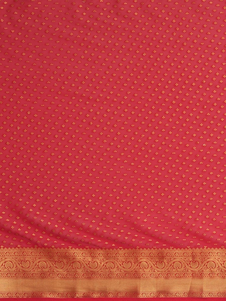 Anouk Ethnic Motifs Zari Pure Georgette Kanjeevaram Saree - Distacart