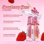 Thumbnail for Makeup Revolution Strawberry Glaze Lip Gloss - Udderly Obsessed - Distacart