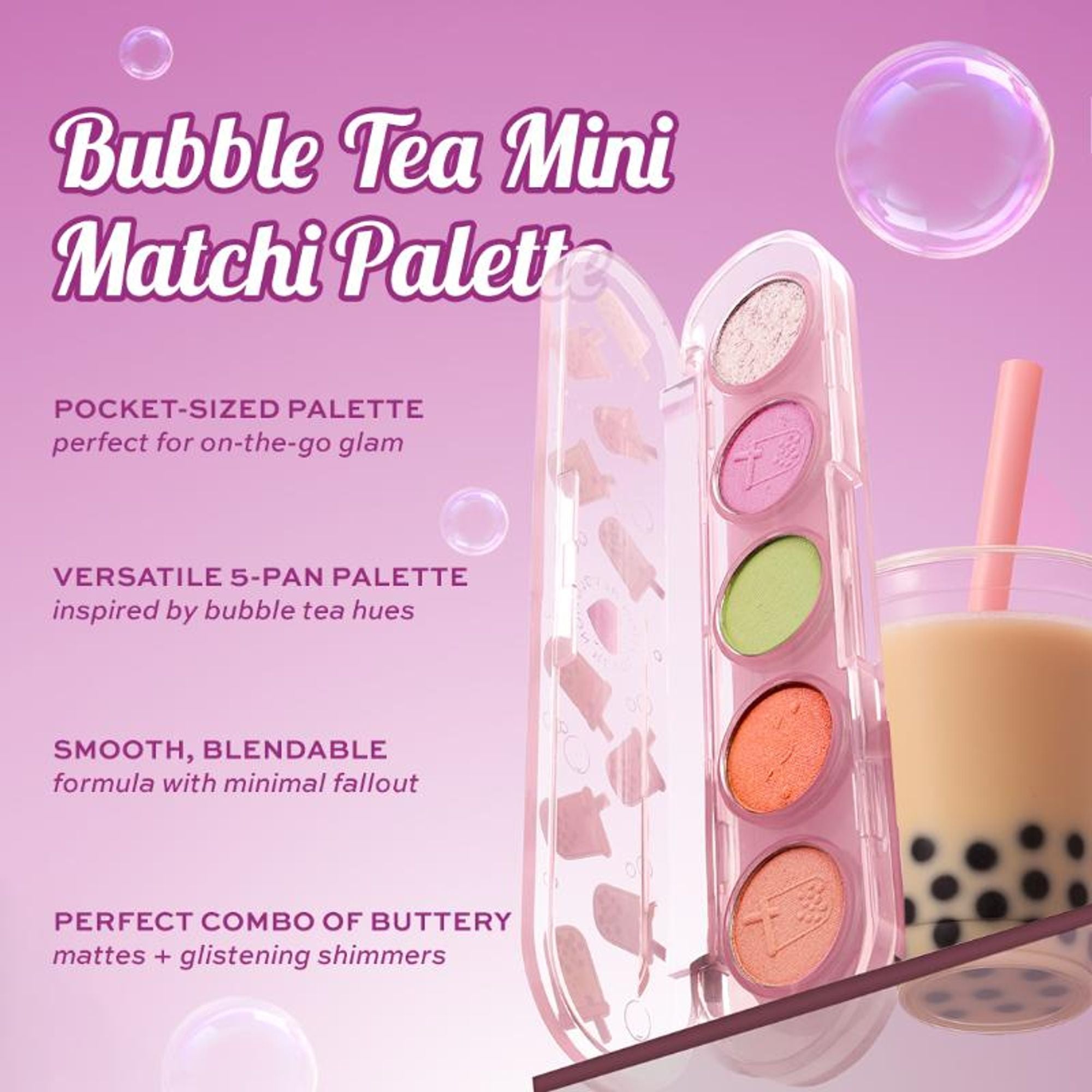 Makeup Revolution Bubble Eyeshadow Palette - Tea Mini Matchi