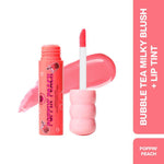 Thumbnail for Makeup Revolution Bubble Tea Milky Blush + Lip Tint - Poppin' Peach