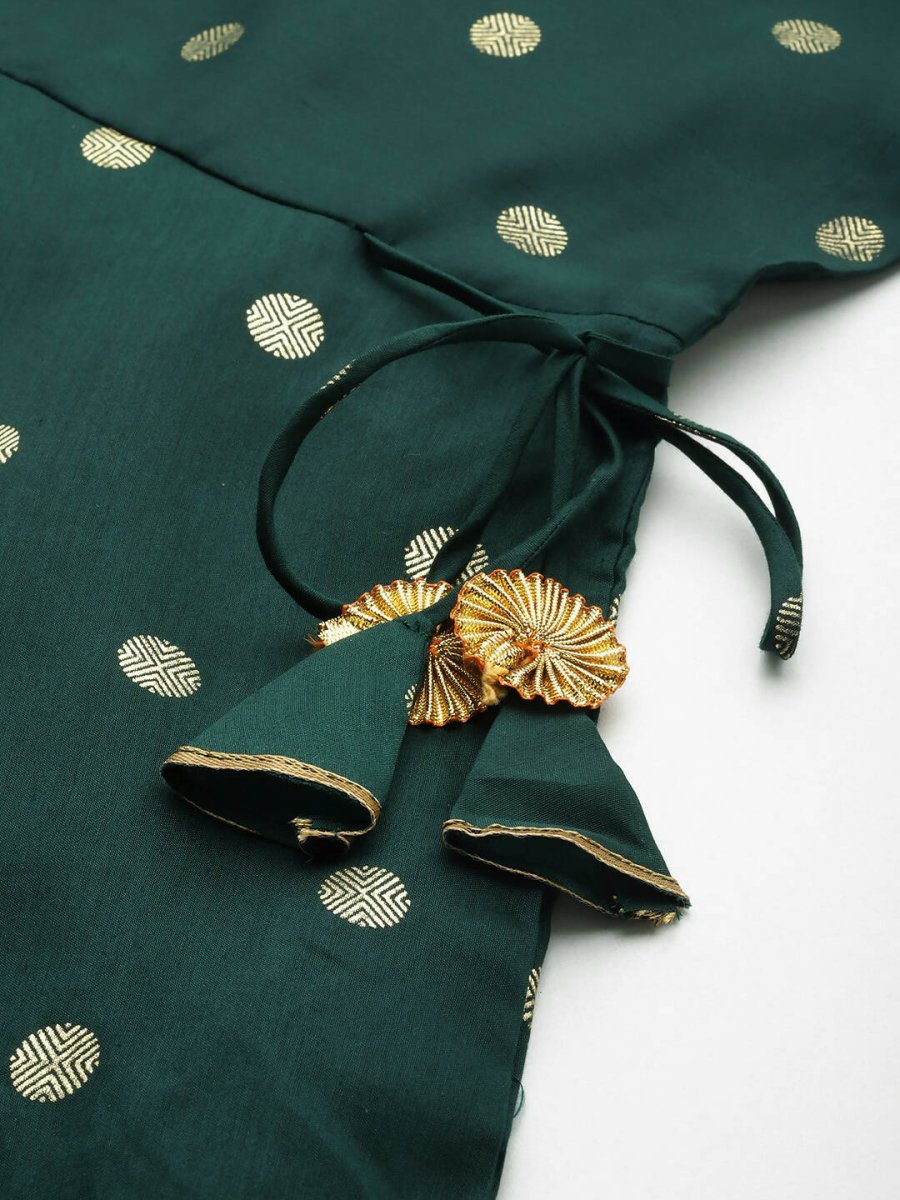 Ahalyaa Women's Traditional wear Ethnic Dress - Green - Distacart