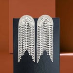 Thumbnail for Silver Party Long Danglers Earrings By House of Ree - Distacart