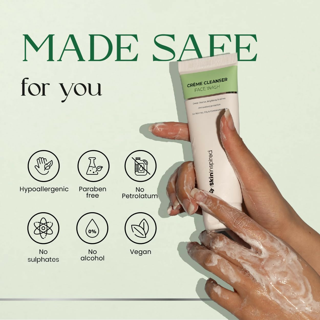 Skininspired Crème Cleanser For Oily Skin Face Wash