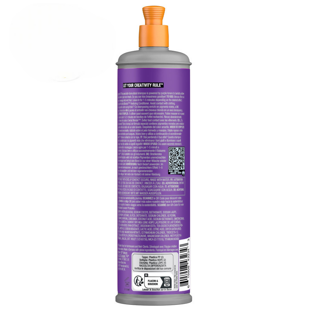 TIGI Bed Head Serial Blonde Purple Toning Shampoo - Distacart