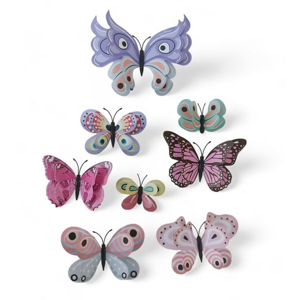 Art Street 3D Magnetic Butterfly Stickers for Wall & Refrigerator - Dista