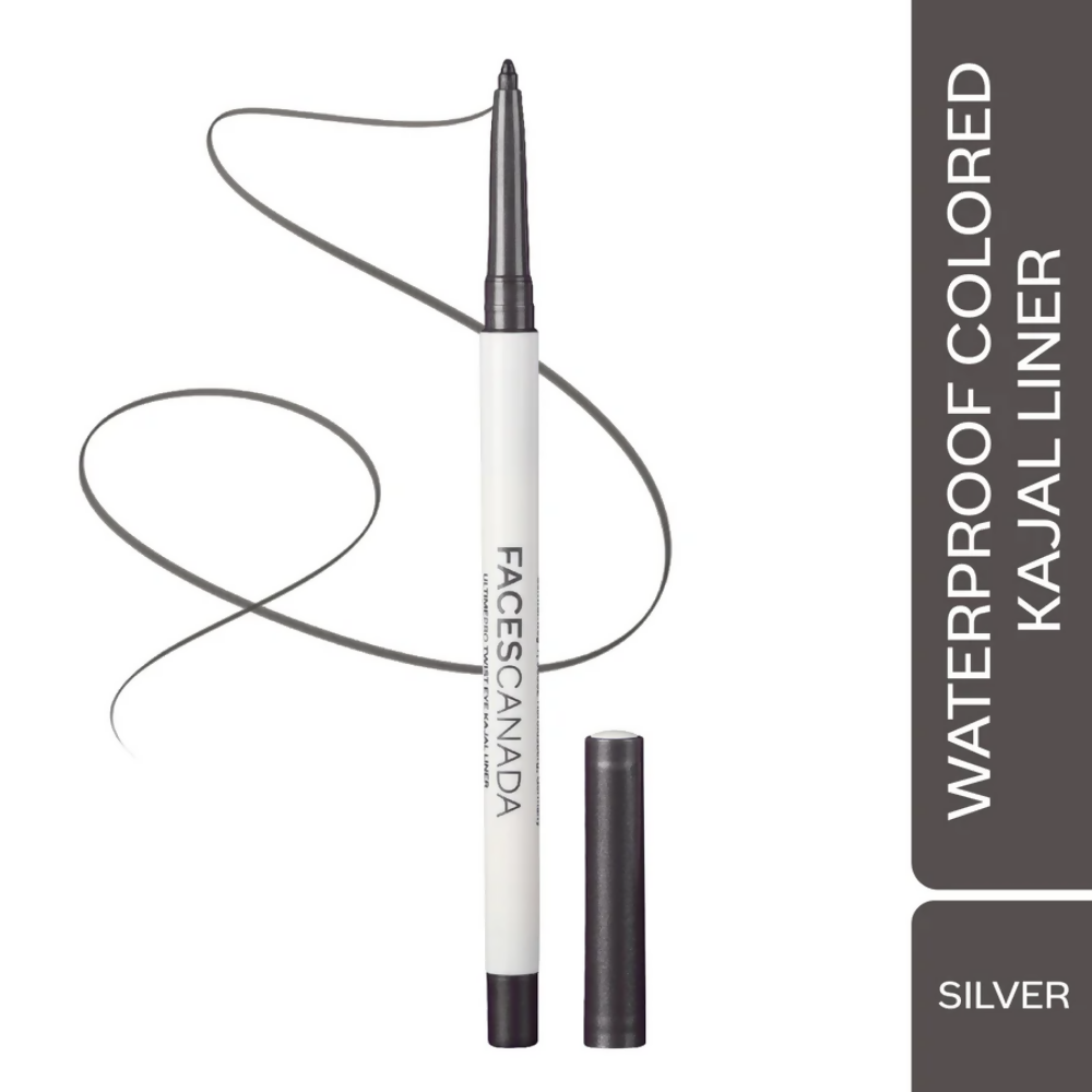 Faces Canada Ultime Pro Twist Eye Kajal Liner - Silver 01 - Distacart
