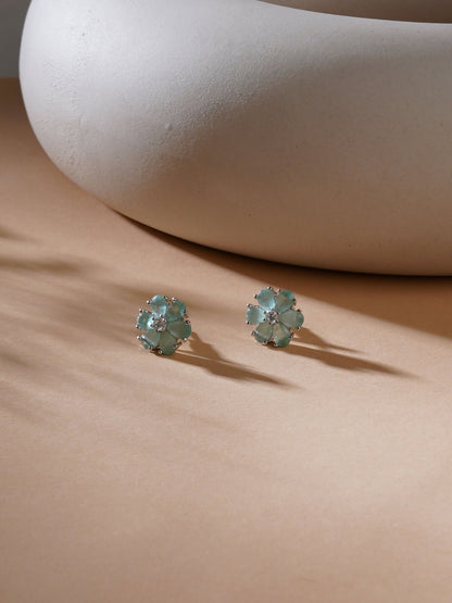 stone stud (mint green ) - Ruby Raang - Distacart