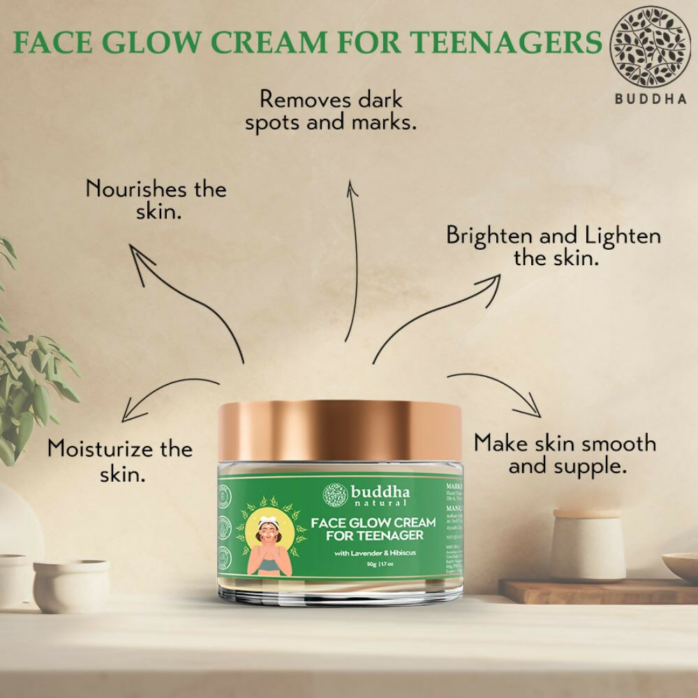 Buddha Natural Face Glow Cream for Teenager (11 to 19 Years) - Distacart