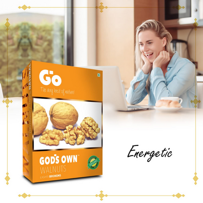 Go Organic Light Broken Walnut Kernels - Dista