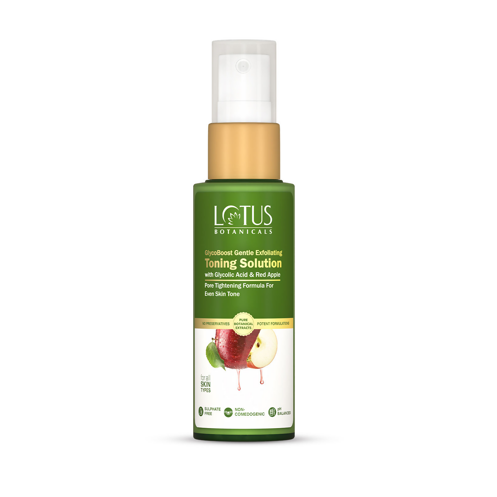 Lotus Botanicals GlycoBoost Gentle Exfoliating Toning Solution - Distacart