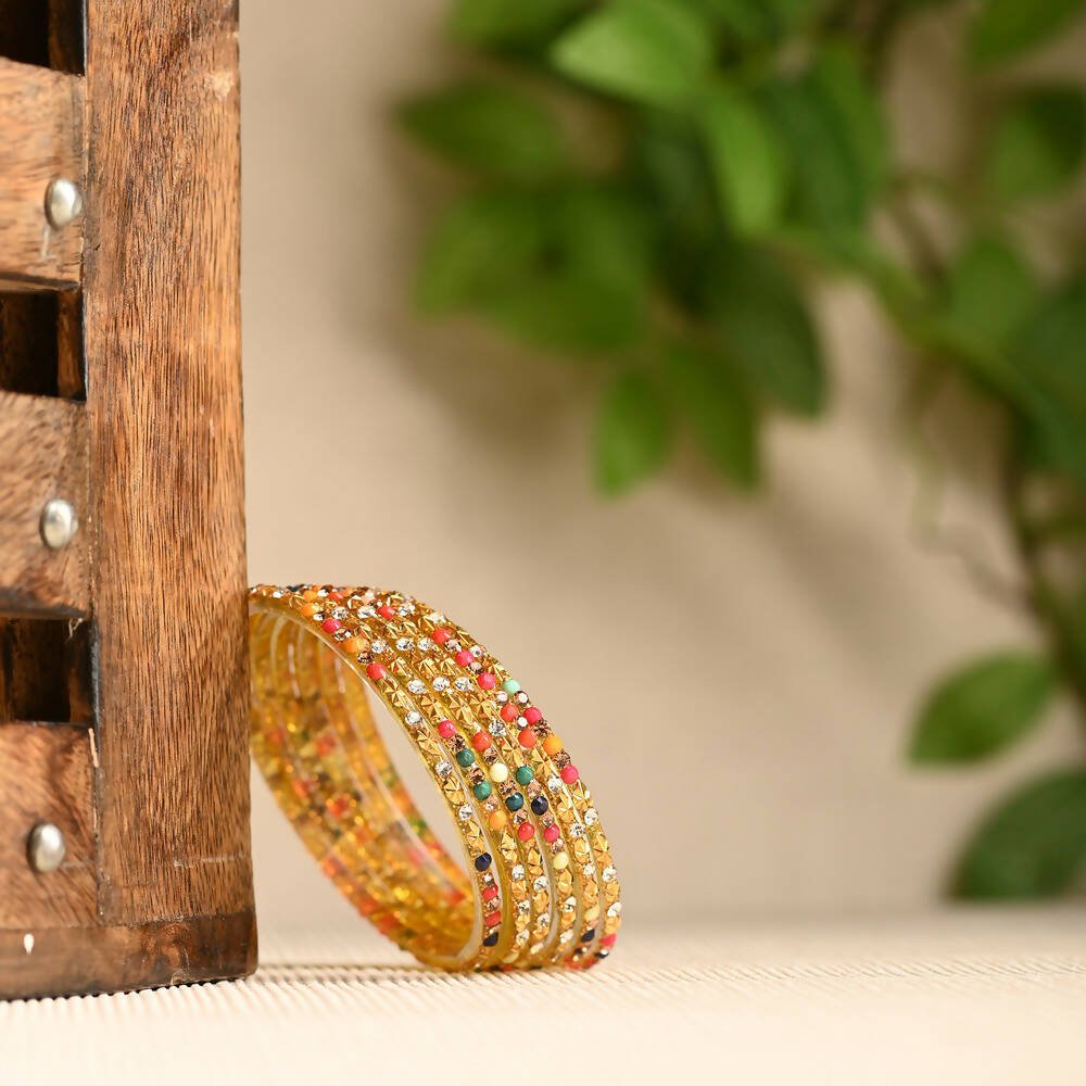 Afast Elegant Bridal & Wedding Party Fashion Bangle/Kada Set, Multi, Glass, Pack Of 12 Model No- A20 - Distacart