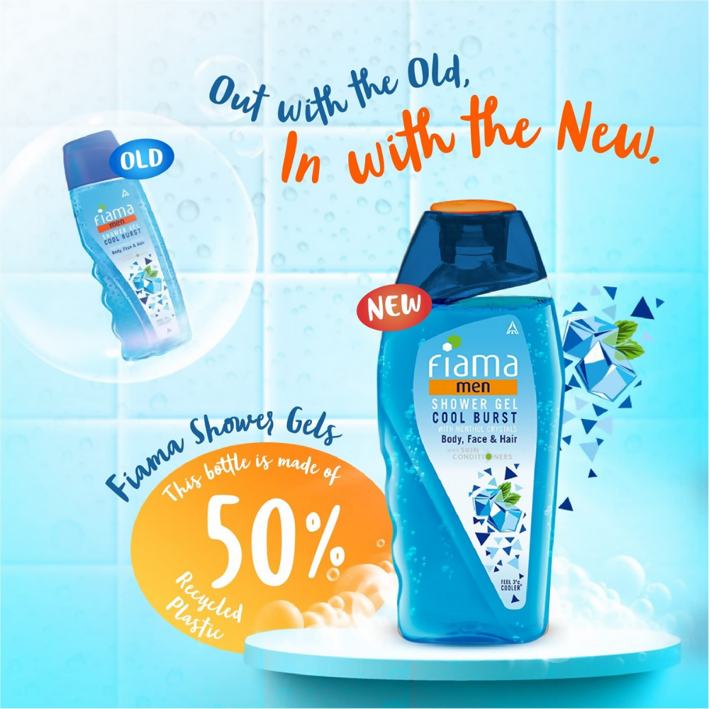 Fiama Men Cool Burst Shower Gel - Distacart